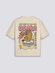 Camiseta Japonesa Osaka, Transpirable, de Verano, Lavable, de Algodón Puro, Estilo Vintage Retro, de Media Manga - Product Image 2
