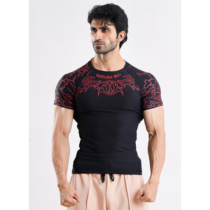 Custom Quality Breathable Loose <b>Fit</b> <b>Men's</b> T-shirt with Front Logo Knitted Polyester/Cotton Fabric Made in Pakistan - Product Image 1