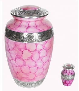 URNA CREMACIÓN FUEGO ROSA PARA CENIZAS HUMANAS CON GRABADO URNA FUNERAL ARTESANAL CON ACABADOS ELEGANTES - Product Image 1