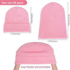 Gorro de Punto de Invierno al por Mayor, Gorro con Logo Personalizado, Gorro Cálido con Puño, Gorro Unisex de Punto Acanalado, Gorro de Invierno con Bordado Personalizado - Product Image 4