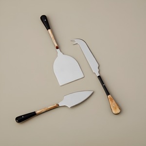 Modern And Luxury Cheese Set With Unique Design Stainless Steel Fashionable <b>Kitchenware</b> Utensils Cheese Tools Supplies Set Of 3 - Product Image 3