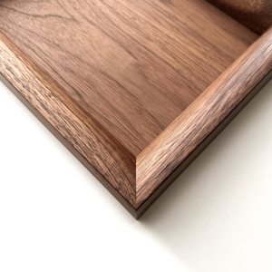 Wood <b>Picture</b> <b>Frame</b> / Walnut / Solid Wood, Simple Profile Minimalist Design / walnut backing - Product Image 3