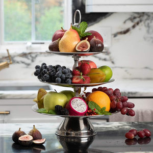 Antique Black <b>Three</b>-<b>Tier</b> <b>Cake</b> <b>Stand</b> Steel Christmas Tree <b>Stand</b> Set Luxurious Cupcakes Dessert Gifts for Commercial Food Use - Product Image 2