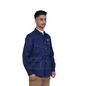 Camisas de Trabajo para Soldadura, Estilo Western, con Broches de Perla, de Algodón, Resistentes al Fuego, Retardantes de Llama, NFPA 2112, Camisas de Seguridad CAT 2, Manga Larga - Product Image 6