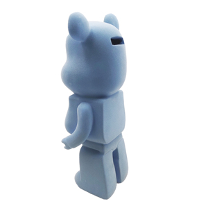Figura de Oso Azul de Dibujos Animados, Figura de Cerámica Pintada a Mano, Arte Animal Coleccionable, Estatua Decorativa - Product Image 3