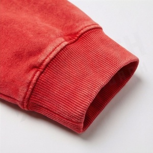 Survêtement à capuche rouge pour homme, manches longues, couleur unie, vêtements de sport décontractés avec poches à cordon, coupe régulière, vêtements d'automne - Product Image 6