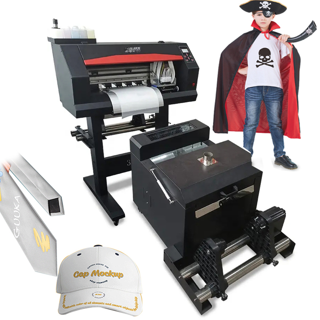 DOMSEM High Quality Dtf Printer Machine Pet Film T-shirt Textile Printer Dual Xp600 Dtf Printer With Shaking Powder Machine
