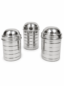 ชุดกระป๋องสแตนเลสเกรดอาหาร 3 ชิ้น ยี่ห้อ Dheer International รุ่น 202 ขายส่ง - Product Image 1