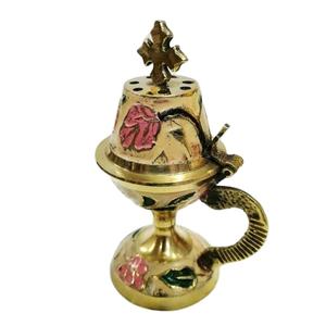 Encensoir décoratif de mariage en laiton Brûleur d'encens de luxe en or à des prix raisonnables et impressionnants - Product Image 1