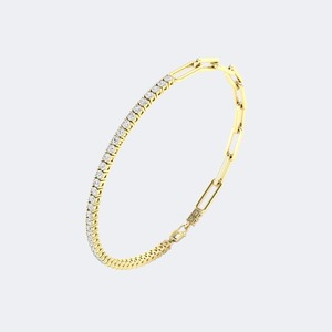 Luxury Lab Grown Round Diamond <b>Bracelet</b> 14K Gold Women Wedding Jewelry 1.51CTW Certified E F Color VS VVS Purity IGI SGL - Product Image 4