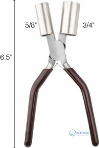 Alicates de doble cilindro de acero inoxidable INTENSE SURGICAL INSTRUMENTS para formar grandes curvas en joyería de metal plano - Product Image 4
