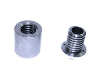 Vis mère trapézoïdale personnalisée en acier inoxydable 316 poli, usinée CNC, pour mouvement linéaire certifié