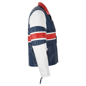 Custom 100% Genuine Napa <b>Leather</b> Union Flag Biker <b>Jacket</b> Men’s BRANDO British Flag Motorcycle <b>Leather</b> <b>Jacket</b> YKK Cross Zip - Product Image 2