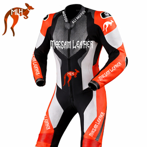 ชุดแข่งรถมอเตอร์ไซค์หนังแท้ ชุดมอเตอร์ไซค์หนังหนา ผลิตในประเทศปากีสถาน ชุดขับขี่มอเตอร์ไซค์ ชุดแข่งรถคุณภาพพรีเมียม Kangaroo - Product Image 1