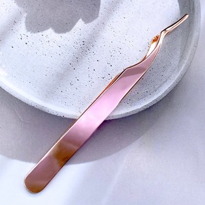 Pinzas para Pestañas, Aplicador de Pestañas, Herramientas de Maquillaje, Pinzas para Cejas de Acero Inoxidable, Rectas, Personalizadas - Product Image 3