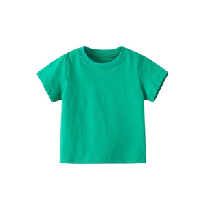 T-shirt personnalisé d'été pour enfants, imprimé, à manches courtes, col rond, pour garçons et filles, couleur bonbon, t-shirt vierge pour enfants et hommes - Product Image 6