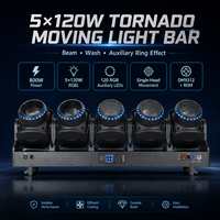 Projecteur rotatif DMX512 à tête mobile TB5 Tornado 5x120W RGB Jaune Citron Quatre-en-un IP20, Zoom, Faisceau, Flash - Meilleures ventes