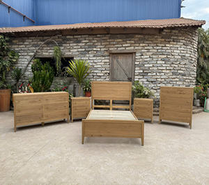 Bedroom set French Country Antique Wood Rustic Dining <b>Table</b> Solid Wooden Vietnam <b>Oak</b> Walnut Alder Acacia Pine - Product Image 4