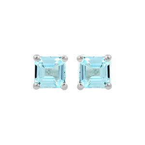 925 Sterling Silver Asscher Cut Natural <b>Garnet</b> Vintage Stud <b>Earrings</b> Claw Setting Octagon Gemstone Birthstone Jewelry for Women - Product Image 6