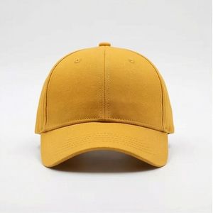 Gorras de Béisbol Amarillo Mostaza Lisas, Gorra Diaria Moderna, Ajuste Elegante, Estética de Vanguardia, para Caballeros, Ajustables, de Algodón - Product Image 1
