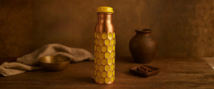 Botella de Agua de Cobre Libre de BPA con Tapa de Rosca, Frasco de Cobre Hecho a Mano para un Estilo de Vida Saludable - Product Image 6