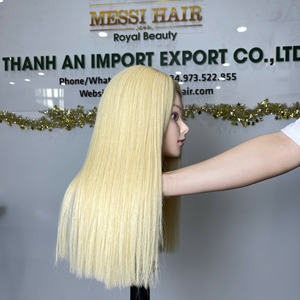 Prix de gros Extensions de cheveux naturels blonds lisses en trame 100% vietnamiens de haute qualité, sans perte ni nœuds, prêts à être expédiés - Product Image 4