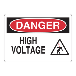 Panneau de signalisation haute tension Brady DANGER 10x14 pouces, avertissement électrique intérieur/extérieur, matériau PC - Product Image 2