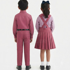 Quality Cotton Student Clothing <b>Set</b> School Uniform for Kids with Shirt Pants Skirt <b>Sweater</b> and Custom School Identity Options - Product Image 2