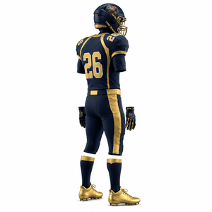 Uniforme de football américain léger avec construction flexible, coutures renforcées et ajustement confortable pour l'entraînement - Product Image 3