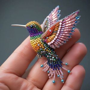 Premium Handcrafted Embroidery Brooch with Intricate Bead Embellishment Elegant Floral Embroidered Beaded Brooch Handmade Design - Product Image 3
