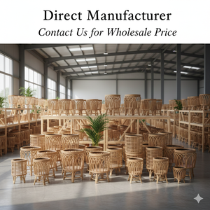 Pots et jardinières en rotin naturel faits à la main, écologiques, pour l'intérieur et l'extérieur, décoratifs, pour plantes, vente en gros - Product Image 6