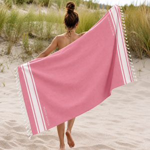 Serviette Kikoy de qualité supérieure 100% coton avec motif rayé teint en fil, collection premium 100% OEM, serviette Kikoy pour la plage. - Product Image 1