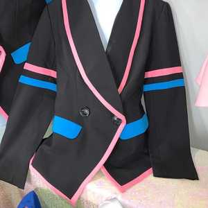 Blazer pour femme Couture Varsity 1938, coupe ajustée pour jeune, avec bordure contrastante, veste cintrée, chic, pour soirée formelle, vêtement d'extérieur tendance - Product Image 3