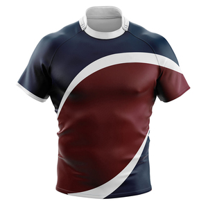 เสื้อรักบี้สั่งทำพิเศษสำหรับผู้ชาย ระบายอากาศได้ดี พิมพ์ลายแบบซับลิเมชั่น ขนาดปกติ ชุดกีฬา ชุดทีม ชุดยูนิฟอร์มกีฬารักบี้ - Product Image 4