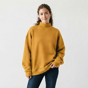 เสื้อสเวตเชิ้ตโอเวอร์ไซส์คอเต่าสำหรับผู้หญิง แขนยาว สวมใส่สบาย เหมาะกับทุกฤดูกาล - Product Image 1