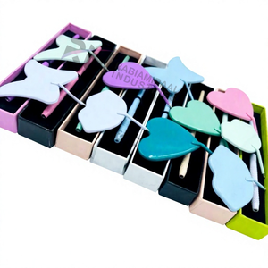กระจกแต่งหน้าสแตนเลสขยาย 3 เท่า สำหรับต่อขนตา มี 3 รูปทรง 7 สีเคลือบผง - Product Image 2