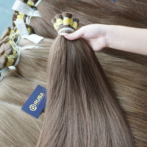 Cheveux humains blonds et bruns en gros, 100 % naturels, qualité supérieure, cheveux vierges vietnamiens, super double drawn, couleur tendance - Product Image 2
