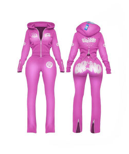 Conjunto Deportivo para Mujer, Talla Grande, Color Liso, Estilo Urbano, 100% Poliéster, Material Ecológico y Transpirable, Totalmente Corto - Product Image 3