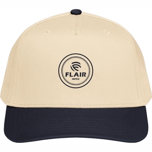 Premium 6 Panel <b>Baseball</b> <b>Cap</b> – Beige & <b>Black</b> Snapback Hat with Embroidered Logo | Adjustable Sports <b>Cap</b> - Product Image 2