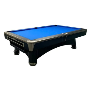 Table de billard américaine King 9025 Tournament Standard, en contreplaqué massif, poches en cuir véritable, système de retour de balles, disponible en OEM |   Best-seller - Product Image 1