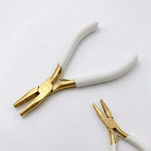Pinzas Profesionales de Alta Calidad para Extensiones de Cabello, de Acero Inoxidable, Punta Plana con Dientes, Herramientas para Extensiones de Cabello, Novedad 2026 - Product Image 5