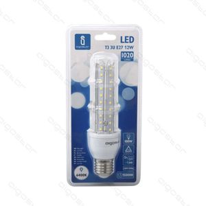 Lampadina a LED Aigostar T3 3U 12W E27 6400K Luce bianca fredda a risparmio energetico per retrofit e aggiornamento - Product Image 1