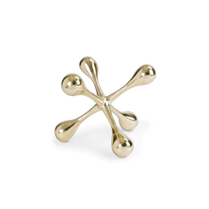Venta caliente Escultura abstracta de aluminio con acabado dorado Juego de 2 Nuevo diseño creativo Escultura de calidad estándar Diseño único - Product Image 4