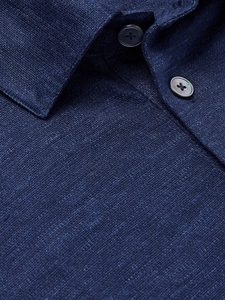 Polo Personalizado de Manga Corta para Hombre, Color Azul Marino, Tejido de Algodón, Estilo Casual, Transpirable, Color Sólido, Corte Regular - Product Image 5