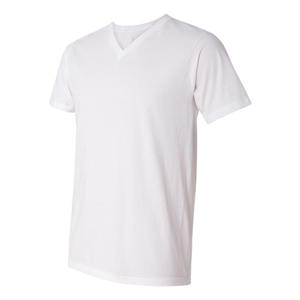 T-shirt col V pour homme de qualité supérieure, 100% coton, t-shirt col V uni en coton de haute qualité pour le fitness - Product Image 3