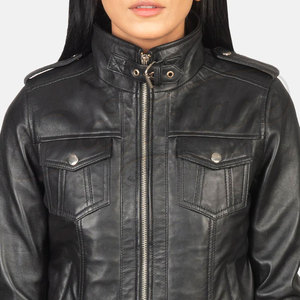 Women's <b>Leather</b> <b>Jacket</b> Biker Cow Skin <b>Jacket</b> Genuine <b>Leather</b> <b>Jacket</b> Cropped Moto Coat Custom Slim Fit Designer Rider <b>Jacket</b> - Product Image 1