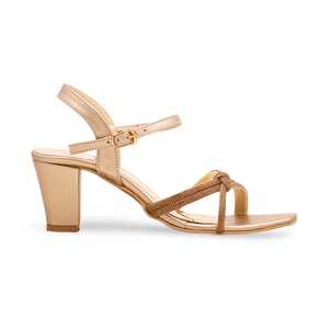 Sandales dorées à talons FN5808 Design élégant et fantaisie - Product Image 3