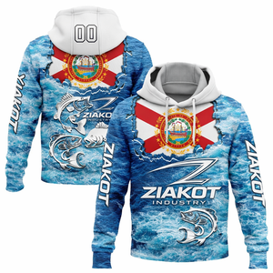 Pull-over à capuche à impression par sublimation fabriqué à partir de tissu polaire pour l'industrie manufacturière en stock disponible - Product Image 1