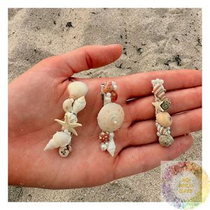 Pinza para el pelo hecha a mano con conchas marinas naturales, regalo único de playa para mujeres, niñas, amigas, amantes de la costa, recuerdo de vacaciones, suministro al por mayor - Product Image 5