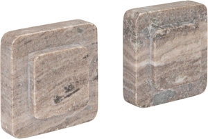 2025 Best-Selling 2-Piece Set Marble Beige Bookends - Product Image 5